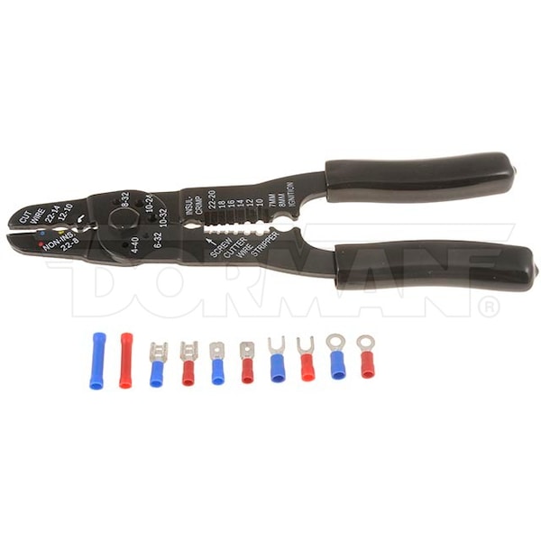 Motormite 25 Pc Heavy Duty Crimper/Terminal Kit Quick Splice Te, 86690 - 86690