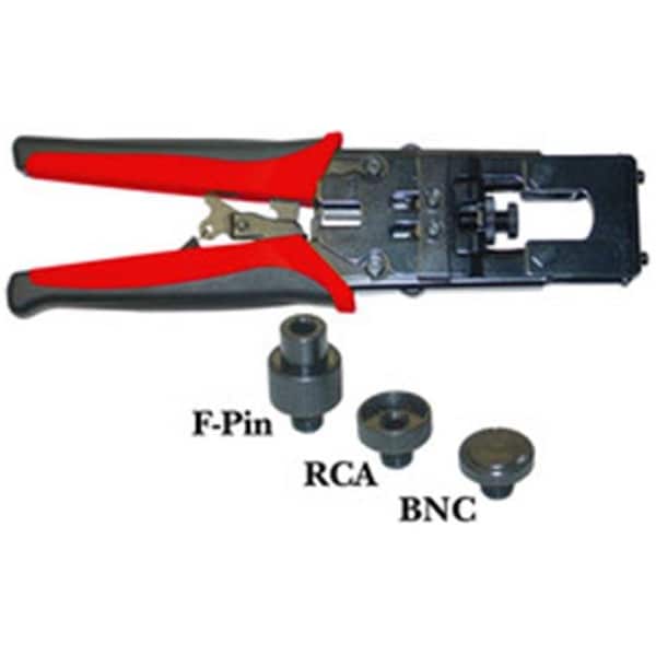 Cable Wholesale Cable Wholesale Coaxial Compression Tool; F-pin; BNC and RCA (RG59 and RG6) - 30DR-8083RC