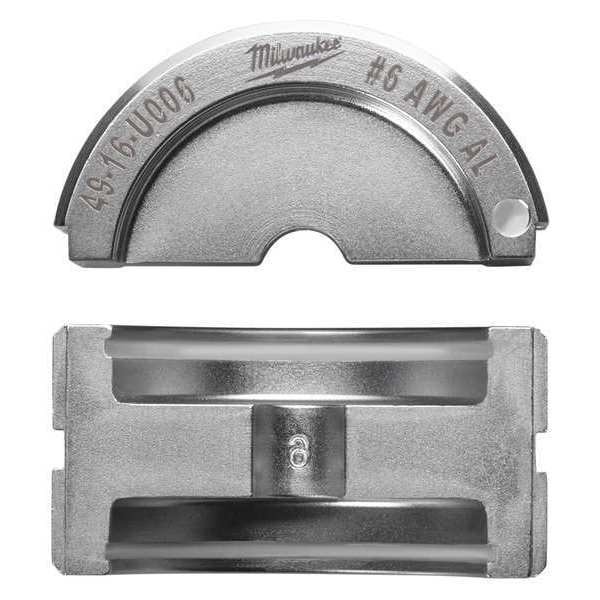 Milwaukee Tool EXACT #6 Aluminum 12T U-Style Die - 49-12-U006