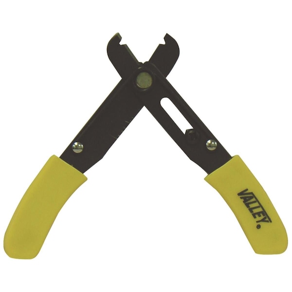 Valley 5 in. Standard 16-26 AWG Wire Stripper with Cushion Grips - WIRESTRIPPER