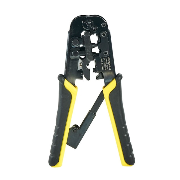 Klein Tools 7 1/2 in Crimper and Connector Kit Ethernet, RJ45 - VDV226-817