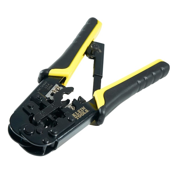 Klein Tools 7 1/2 in Crimper and Connector Kit Ethernet, RJ45 - VDV226-817