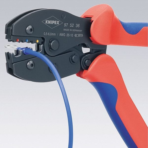 Knipex 8 3/4 in Crimper 20 to 10 AWG - 97 52 36