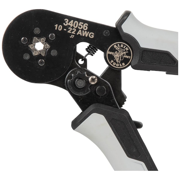 Klein Tools Ratcheting Ferrule Hex Crimper, 10 to 22 AWG Wire - 34056