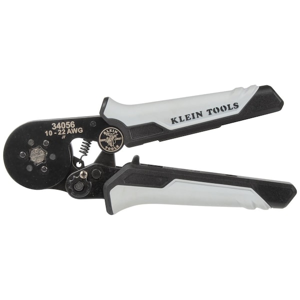 Klein Tools Ratcheting Ferrule Hex Crimper, 10 to 22 AWG Wire - 34056