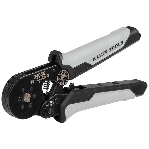 Klein Tools Ratcheting Ferrule Hex Crimper, 10 to 22 AWG Wire - 34056