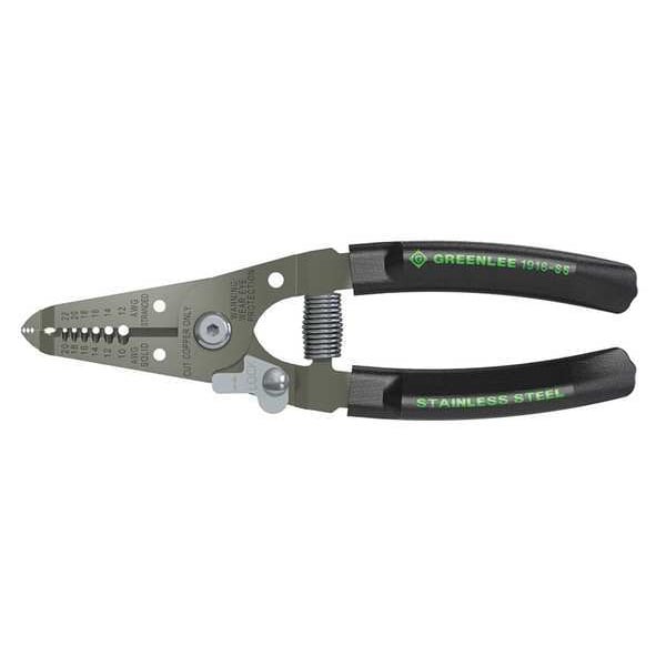 Greenlee 6 in Wire Stripper Solid: 10 to 20 AWG, Stranded: 12 to 22 AWG - 1916-SS