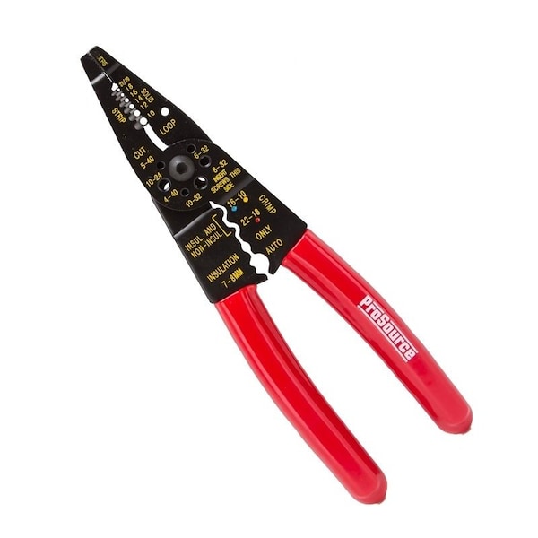 Prosource Wire Stripper, 10 to 22 AWG Wire, 10 to 22 AWG Stripping, 10 to 22 AWG Cutting Capacity, 8 in OAL - CP-C8153L