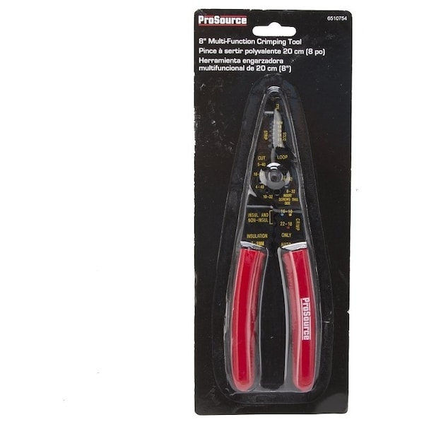 Prosource Wire Stripper, 10 to 22 AWG Wire, 10 to 22 AWG Stripping, 10 to 22 AWG Cutting Capacity, 8 in OAL - CP-C8153L