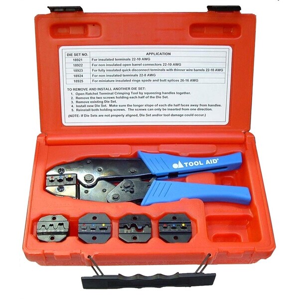 S&G Tool Aid CRIMPER KIT RATCHETING REMOVABLE JAWS - 18920