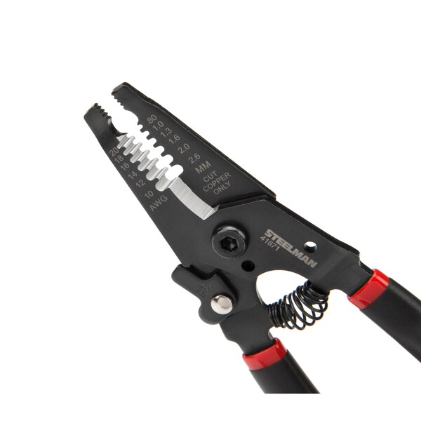 Steelman Universal Wire Stripper and Cutter, 20-10 AWG, 6.5" - 41871