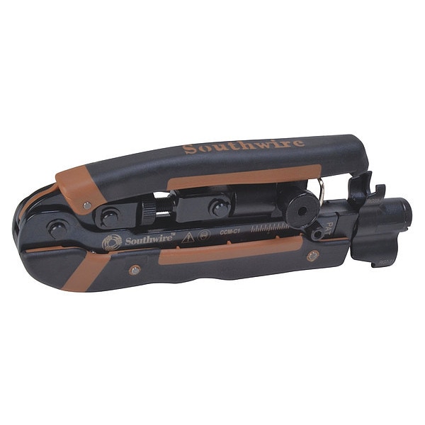 Southwire 6 27/32 in Crimper RG-7, RG-11, RG-59, RG-6, RG-6Q - 58743240