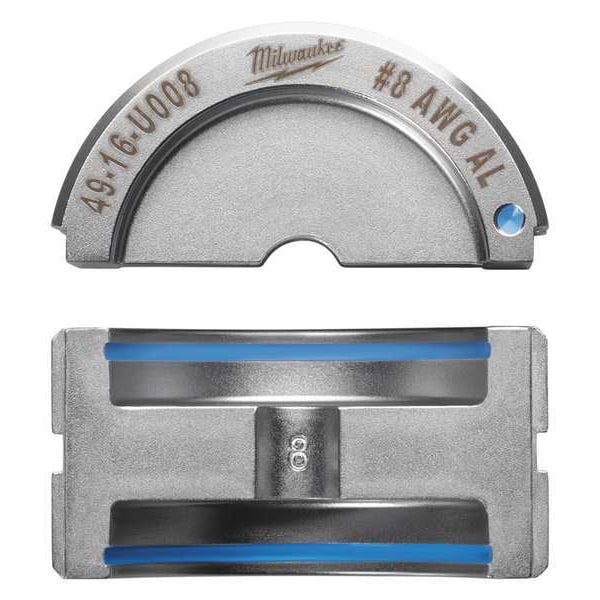 Milwaukee Tool EXACT #8 Aluminum 12T U-Style Die - 49-12-U008