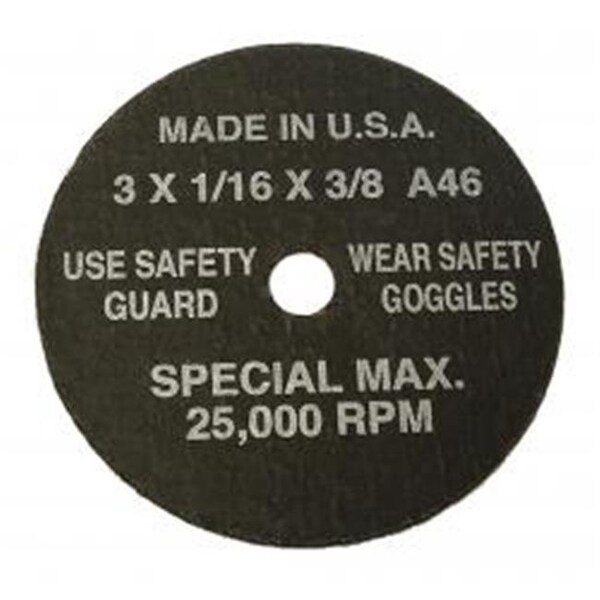 S&G Tool Aid S & G Tool Aid TA94890 Cutoff Wheels 3 x 1-32 x .38 Hardness X - 100-Pk - TA94890