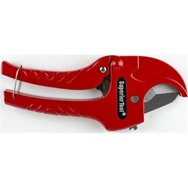 Superior Tool Superior Tool 37110 Ratchet Action Stainless Steel PVC Cutter with Blade - 37110