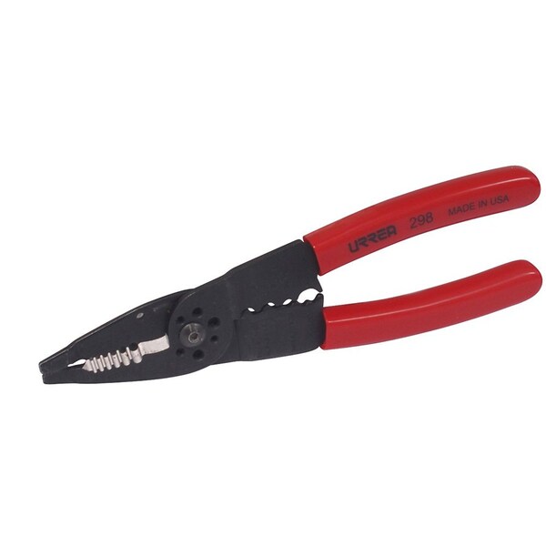 Urrea Wire Stripping Plier 10-22Awg with crimper and screw cutter - 298