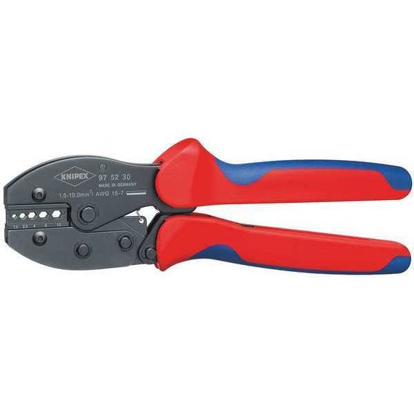 Knipex 220mm Crimping Pliers, 5 Position, 15 to 11 AWG 15 to 11 AWG - 97 52 30