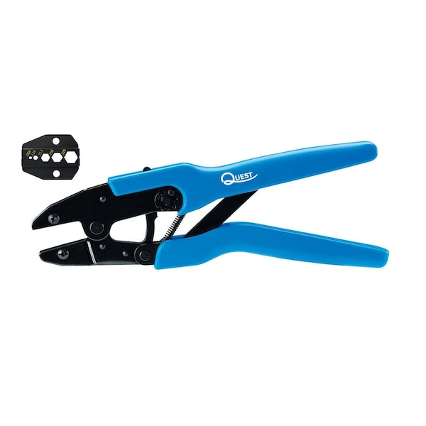Quest Technology International Coax Ratchet Crimp Tool - .325″/.255″/.213″/.110″/.068″ (Universal) - TRF-3060