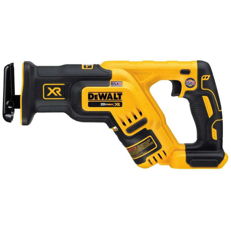Sierra reciprocante compacta inalámbrica sin escobillas DEWALT 20V MAX XR con batería de iones de litio 20V MAX XR 5.0Ah, cargador y bolsa de kit - DCB205CKWCS367B.