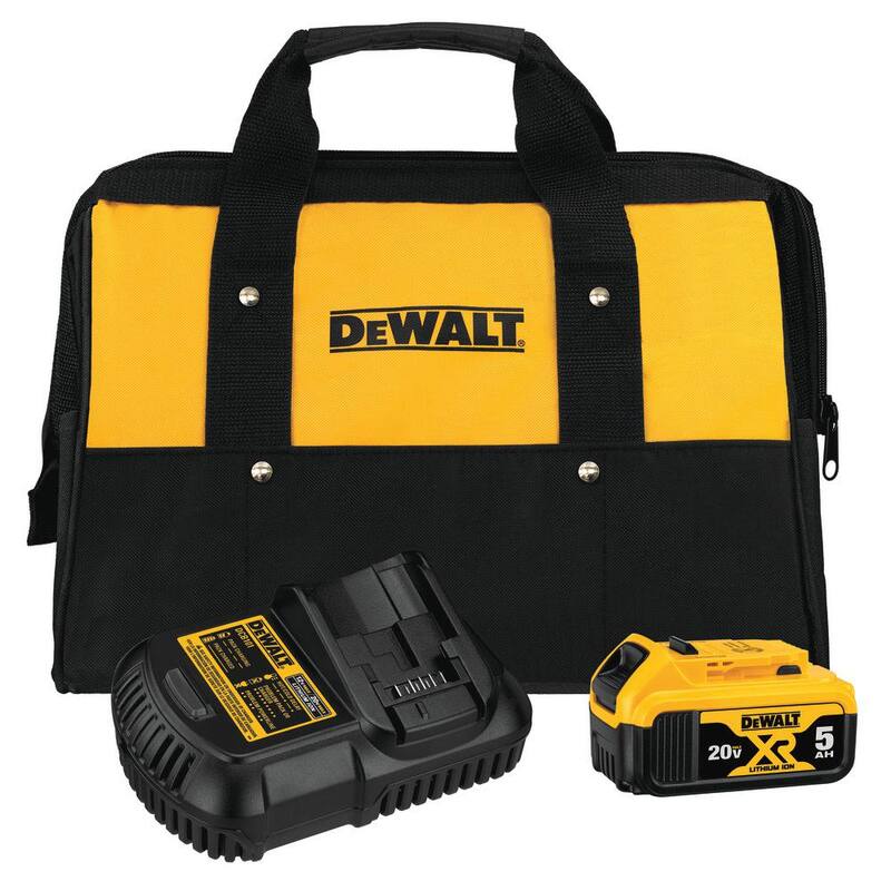 Sierra de cinta sin escobillas DEWALT 20V MAX XR inalámbrica de corte profundo, Amoladora de 4.5 pulgadas y (1) Batería de 20V de iones de litio Premium de 5.0Ah - DCS374BW413205C