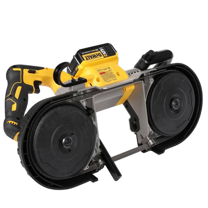 Sierra de cinta sin escobillas DEWALT 20V MAX XR inalámbrica de corte profundo, Amoladora de 4.5 pulgadas y (1) Batería de 20V de iones de litio Premium de 5.0Ah - DCS374BW413205C