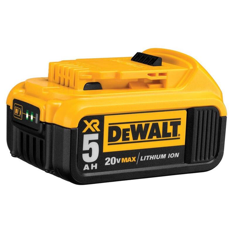 Sierra reciproca inalámbrica DEWALT 20V MAX de iones de litio, (2) baterías de 20V 5.0Ah, cargador y maletín - DCS380P1W205