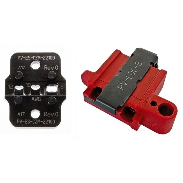 Staubli INSERT for MC4 Crimp Pliers for 12 and 10 AWG Open Crimp and for 8 AWG Closed Barrel Crimp Contacts - 32.6021-22100