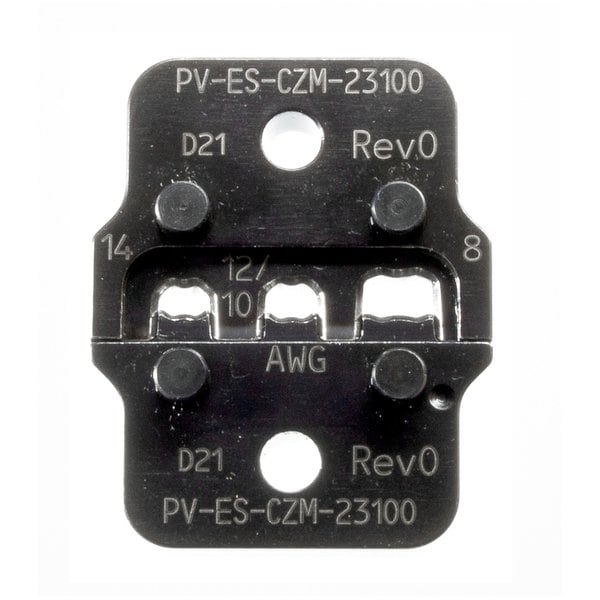 Staubli INSERT for MC4 Crimp Pliers for Closed Barrel Crimp Contacts 8/10/12/14 AWG - 32.6021-23100