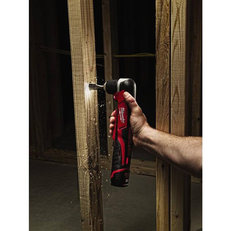 Sierra de banda subcompacta Milwaukee M12 de 12V de ion de litio sin cable con taladro angular derecho M12 (solo la herramienta) - 2429-21XC-2415-20
