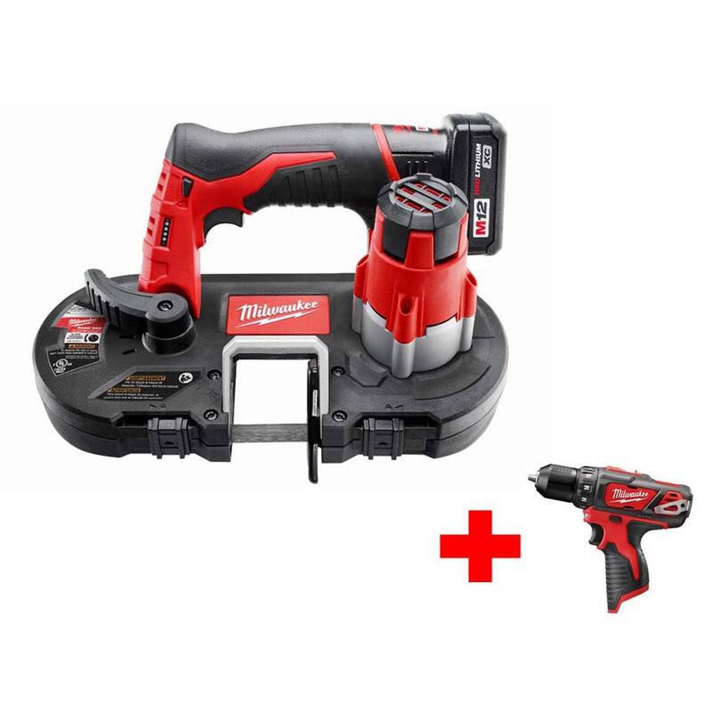 Si el título no incluye la marca, se traduciría de la siguiente manera:

Milwaukee M12 12V Sierra de cinta subcompacta inalámbrica de iones de litio con kit (1) 3.0 Ah, cargador y taladro inalámbrico M12 - 2429-21XC-2407-20.