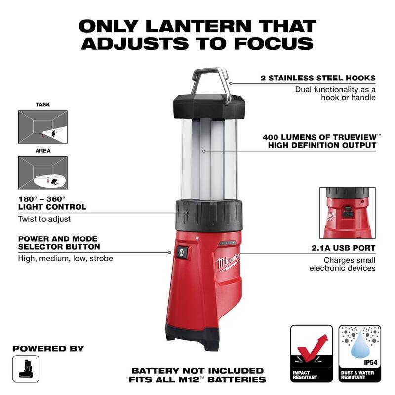 Kit de sierra recíproca sin cable Milwaukee M12 12V de iones de litio con linterna LED M12 - 2420-21-2362-20