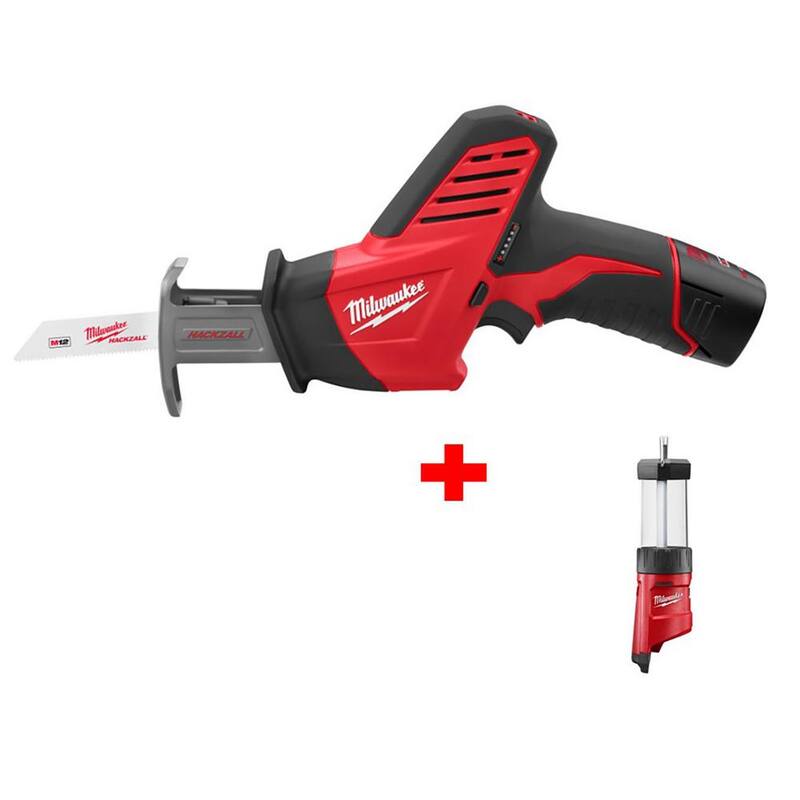 Kit de sierra recíproca sin cable Milwaukee M12 12V de iones de litio con linterna LED M12 - 2420-21-2362-20
