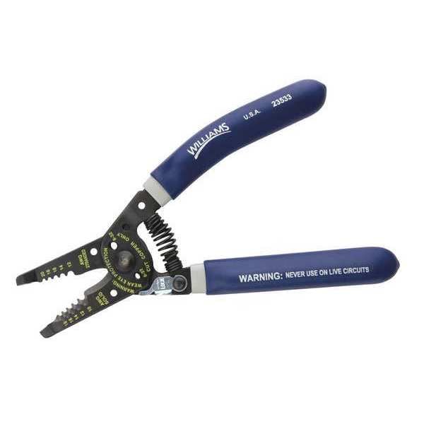 Williams 7-1/4" Super Stripper, 10-18 Solid Wire: 10 to 18 AWG, Stranded Wire: 12 to 20 - 23533