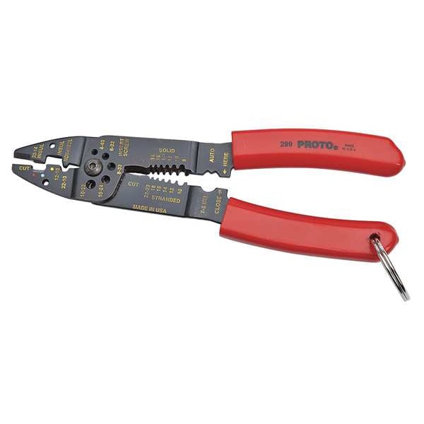 Proto 8 1/2 in Tether Ready Wire Stripper 22 to 10 AWG - J299-TT