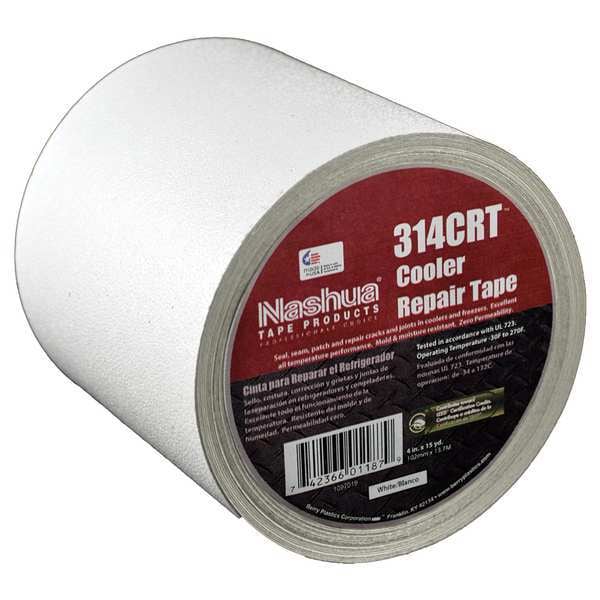 Cinta de aluminio Nashua, 4 pulgadas x 15 yardas, Blanco - 314