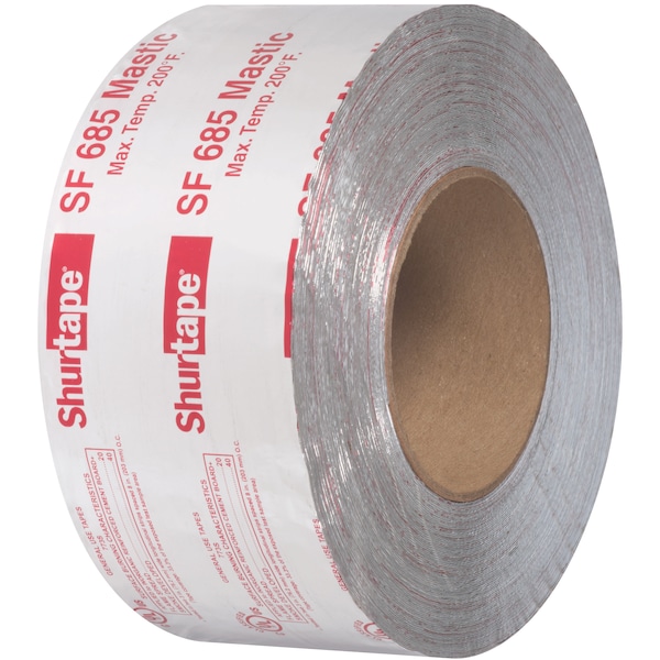 Cinta de papel de aluminio Shurtape, 3 pulgadas x 100 pies, 17 mil - SF 685