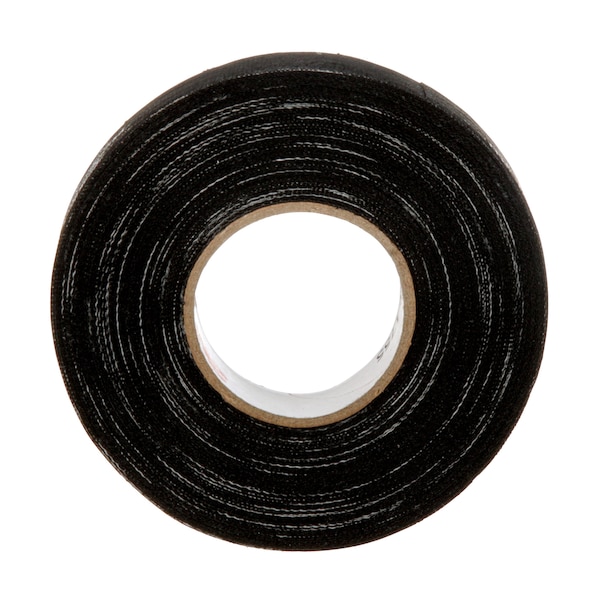 Cinta de fricción eléctrica 3M, 1755, Temflex, 3/4 pulg. de ancho x 60 pies de largo, 13 mil de grosor, de algodón, color negro, 1 paquete - 1755 3/4"X60'