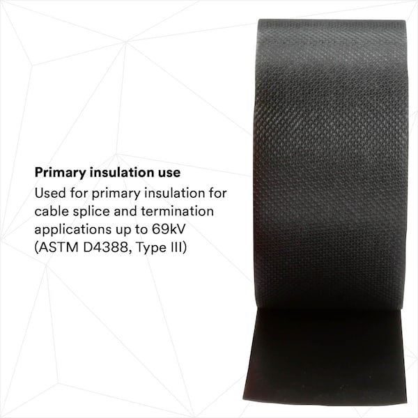 Cinta de empalme 3M, 30 mil, 2" x 30 ft., Negro - 23-2X30FT