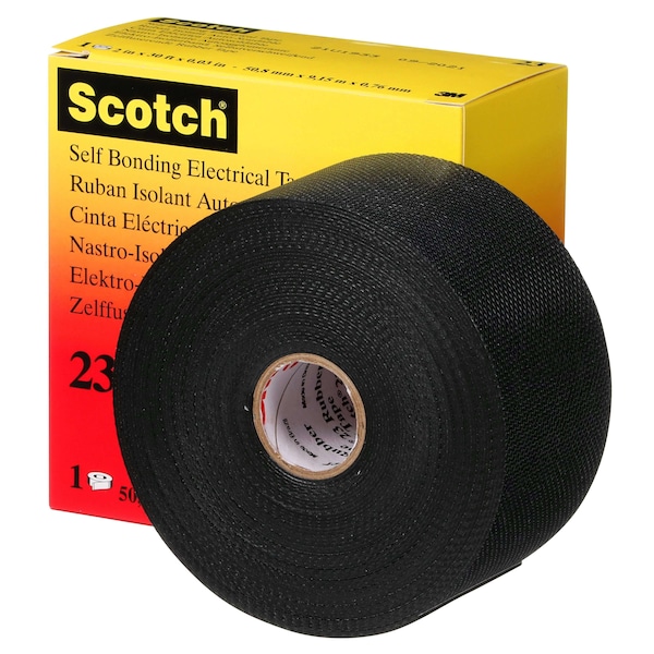 Cinta de empalme 3M, 30 mil, 2" x 30 ft., Negro - 23-2X30FT