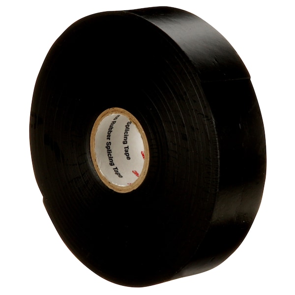 Cinta de hule eléctrica 3M, 130C, Scotch, 1 pulgada de ancho x 30 pies de largo, 30 mil de grosor, color negro, 1 paquete - 130C 1x30