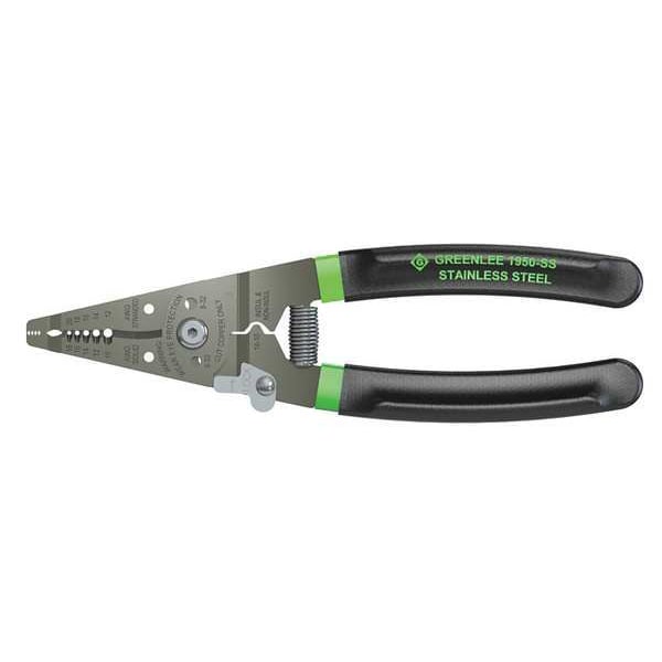 Greenlee 7 1/4 in Wire Stripper Solid: 10 to 18 AWG, Stranded: 12 to 20 AWG - 1950-SS