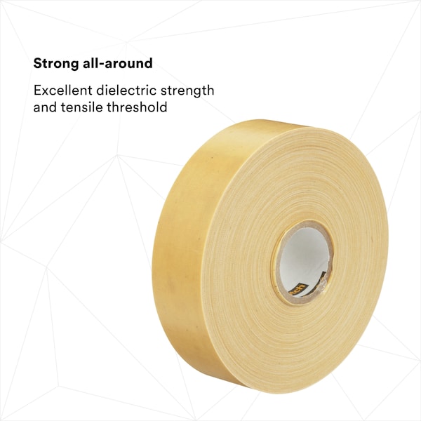 Cinta de cambric barnizada de 3M, 8 mil, 1" x 108 pies - 2520-1X36YD