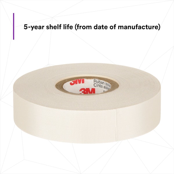 Cinta Eléctrica 3M, 7 mil, 3/4" x 66 ft., Blanco - 27-3/4"X66'