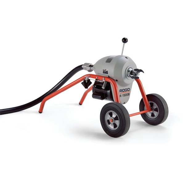 Ridgid RIDGID K-1500 A Frame W/Tool Set & Mitt, 115V, 710RPM, 3/4HP, 1-1/4", 105'L x 1-1/4"W Cable - 23702