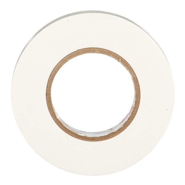Cinta eléctrica de vinilo 3M, 165, Temflex, 3/4 in de ancho x 60 pies de largo, 6 mil de espesor, blanco, 1 paquete - 165WH4A