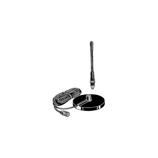 Procomm Procomm A108PM-BNC 8 in. Vmt Mag Mt with 12 ft. Coax and Bn - A108PM-BNC