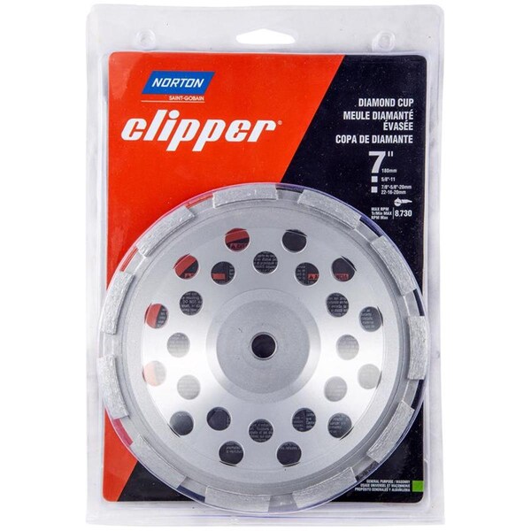 Tool Time 7 x 0.62-11 in. Clipper Classic Cup Wheel - TO3309335