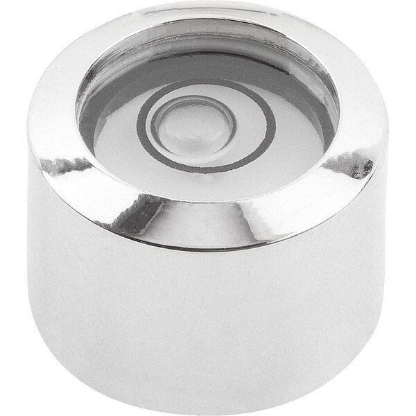 Kipp Round Spirit Level Cylindrical, Form:A, D1=20, H=12, Sensitivity 30', Brass, Comp:Polyamide - K1155.1201230