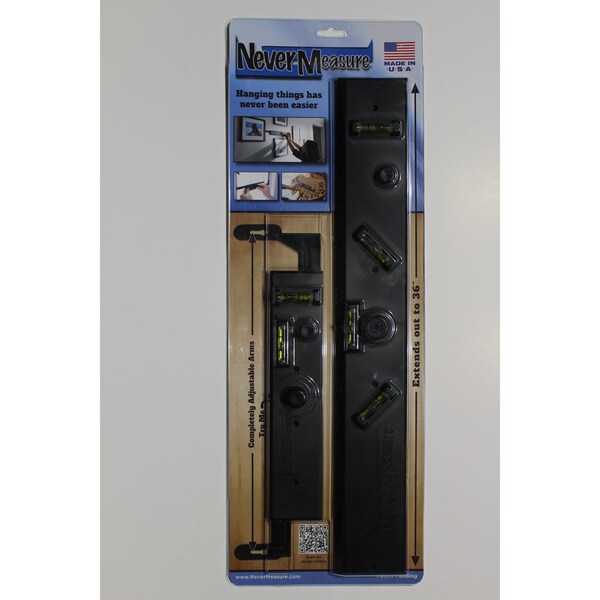 Nevermeasure NeverMeasure 22 in. L X 8 in. W Distance Measure 36 in. Black 2 pc - NM03