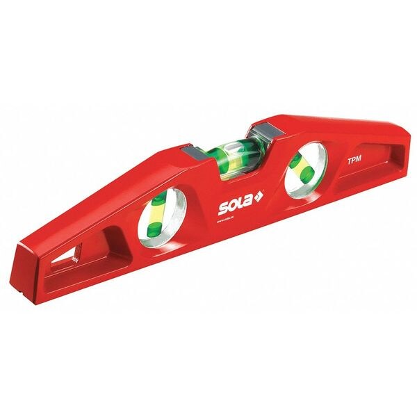 Sola Torpedo Level, Alum, 10 In, Magnetic, Red - LSTFM